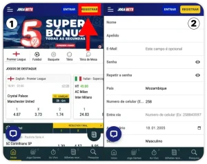 Jogabets Mozambique reg